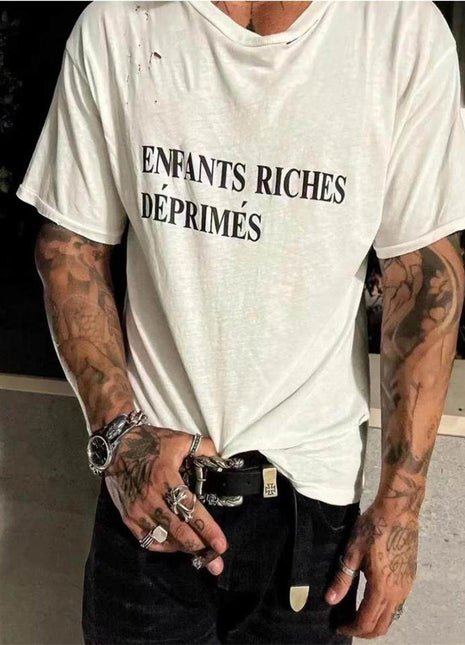 Distressed Slogan Unisex T-Shirt