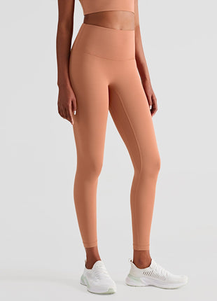 High Waist Naked Feel Yoga Pants for Women Anti-Curl Fitness Tights