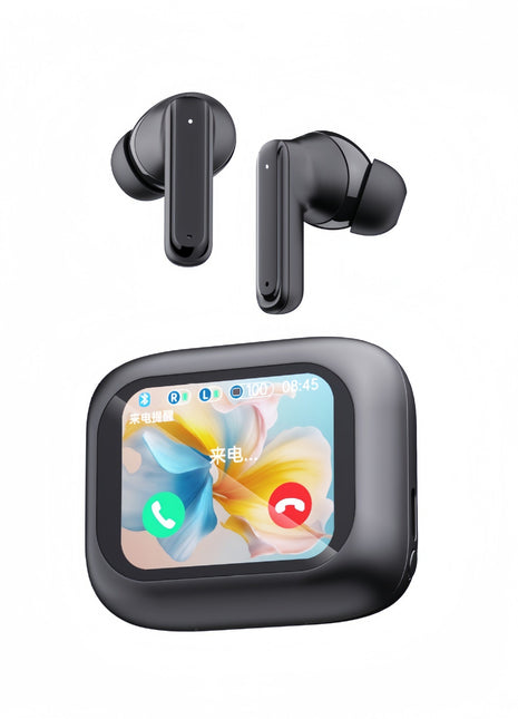 Wireless Bluetooth Earbuds with Touch Screen and Noise Cancellation