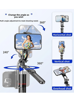 Retractable Bluetooth Selfie Stick Tripod with Anti-Shake