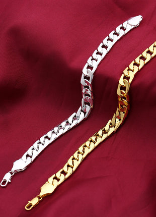 Men's side bracelet necklace