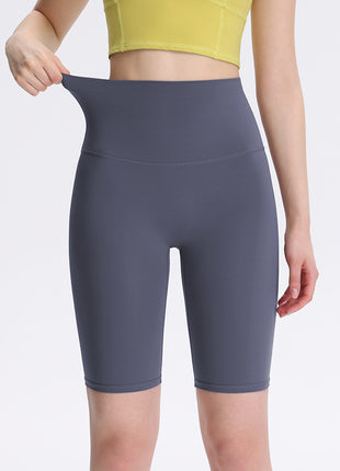 Women's High-Waisted Yoga Cycling Shorts Quick-Dry Fitness