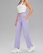 Double-sided brushed fitness pants with pockets for women