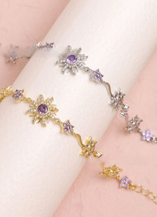 Sunflower Gold Plated Women's Bracelet