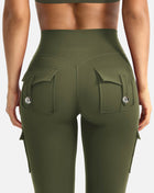 High-Waisted Sports Leggings with Pockets