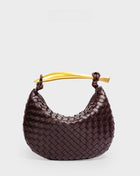 Woven Dumpling Shoulder Bag