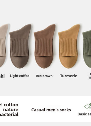 Men's Cotton Mid-Tube Casual Socks
