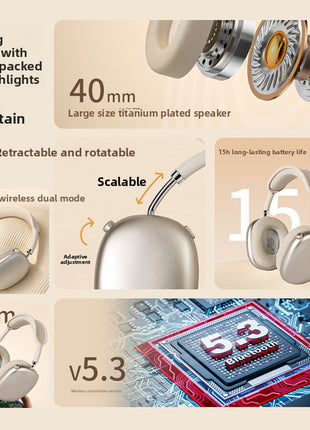 Wireless Over-Ear Bluetooth Headphones