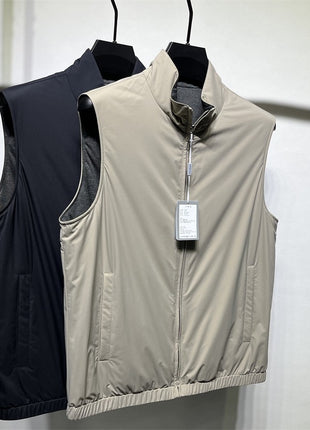 Reversible Quilted Vest for Men