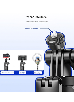 Retractable Bluetooth Selfie Stick Tripod with Anti-Shake
