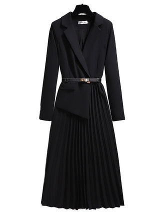 Suits with pleated dresses