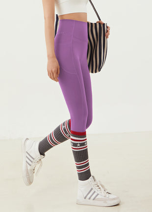 High Waist Yoga Pants with Pockets-Stretchy Quick-Dry Workout Leggings