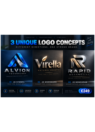 Professional 3D Logo Design for Modern Brands