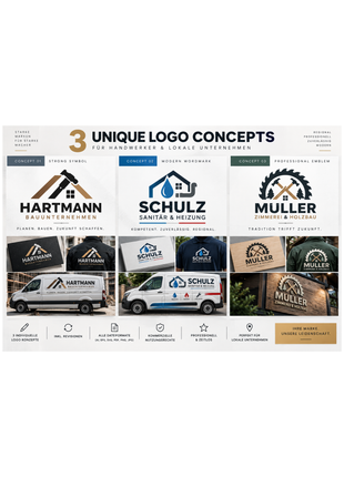 Premium Handwerker & Local Business Logo Design