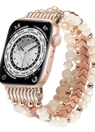 Apple Watch Jewelry Beaded Strap with Arrow Design