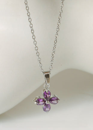 Butterfly Zircon Necklace Gold Plated Jewelry