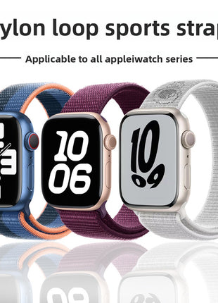 Breathable woven loop Velcro watch strap