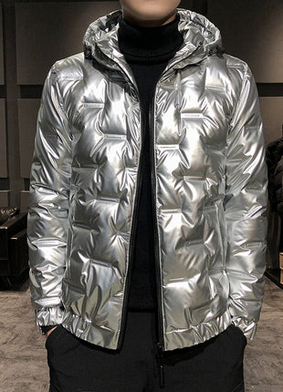 Shiny winter suit for men