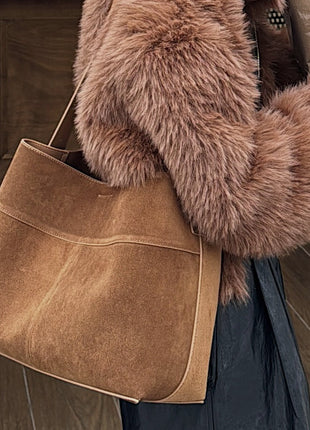 Nubuck Leather Tote Bag for Women