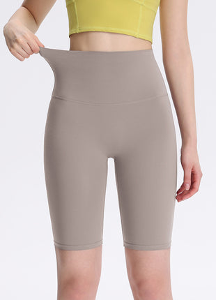 Women's High-Waisted Yoga Cycling Shorts Quick-Dry Fitness