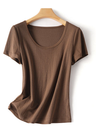 V-neck slimming women's T-shirt