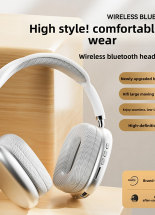 Wireless Over-Ear Headphones with Heavy Bass