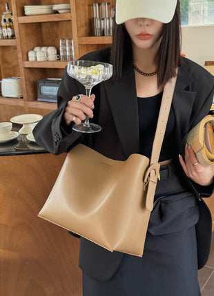 Nubuck Leather Tote Bag for Women