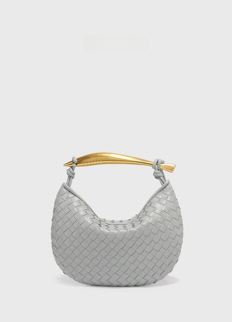 Woven Dumpling Shoulder Bag
