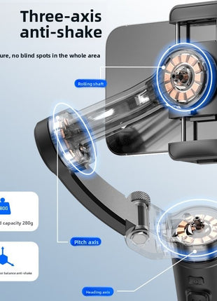 Orthogonal three-axis stabilizer for mobile phones