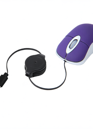 USB-C Wired Retractable Portable Mouse