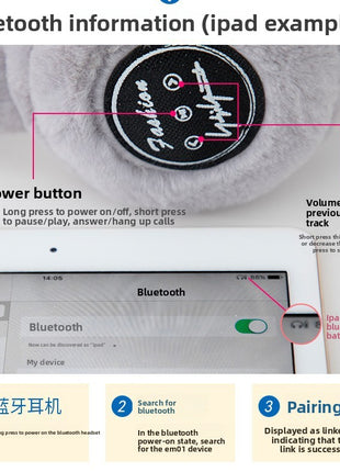 Furry Bluetooth wireless music earphones