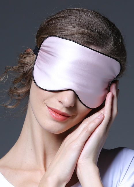 Double-sided silk eye mask