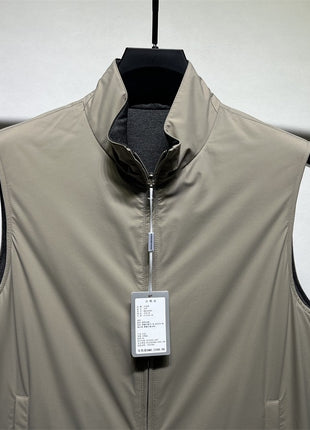 Reversible Quilted Vest for Men