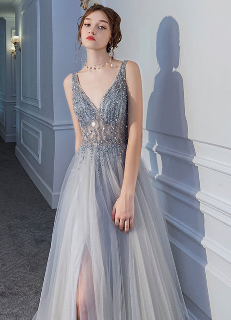 Sequin Backless Evening Dress for Women