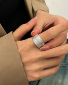 Brushed hoop earrings