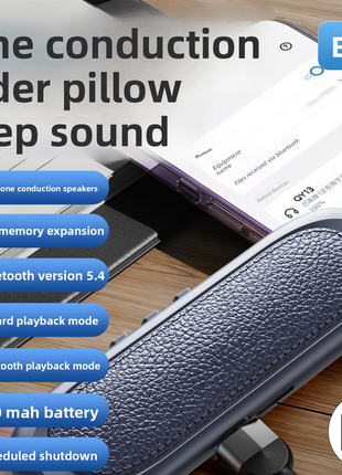 Bone Conduction Under-Pillow Bluetooth Speaker