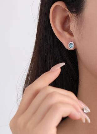 Zircon earrings