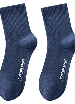 Men's Cotton Mid-Tube Casual Socks