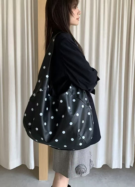 Women's Retro Polka Dot Large Capacity Tote Bag