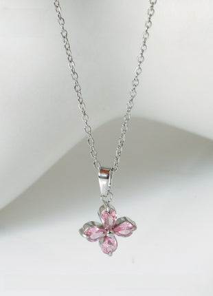 Butterfly Zircon Necklace Gold Plated Jewelry