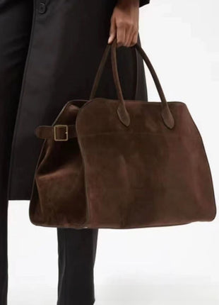 Vintage Suede Tote Bag