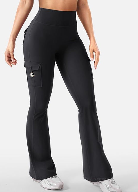 High-Waisted Sports Leggings with Pockets