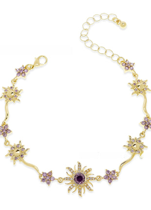 Sunflower Gold Plated Women's Bracelet