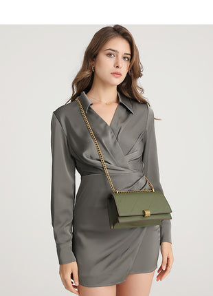 Rhombus Chain Crossbody Bag