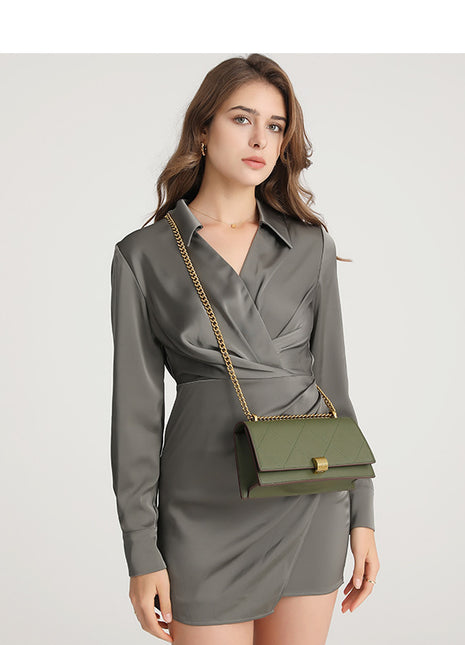 Rhombus Chain Crossbody Bag