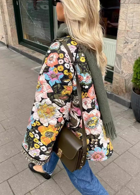Autumn and Winter Printed Cotton-Padded Jacket
