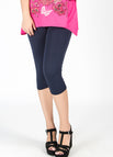 Cropped trousers navy blue