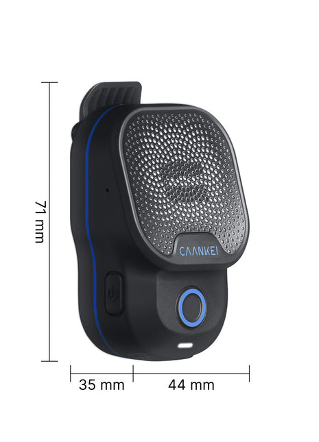 Bluetooth speaker with noise cancellation and wearable design