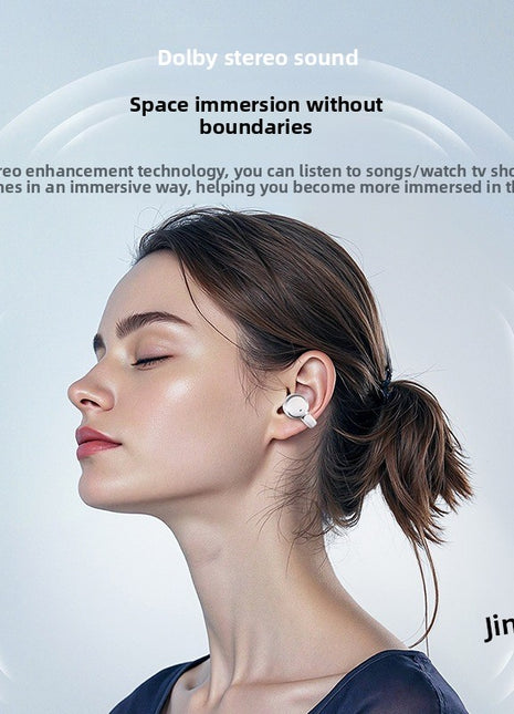 Bluetooth headset ear clip semi-in-ear