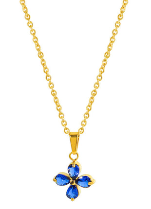 Butterfly Zircon Necklace Gold Plated Jewelry